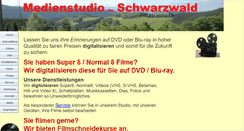 Desktop Screenshot of medienstudio-schwarzwald.com